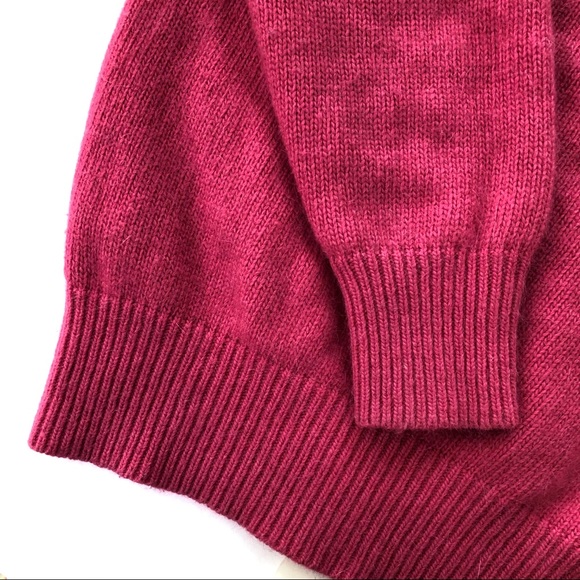 SOLD Fuchsia Wool Sweater - Picture 6 of 6